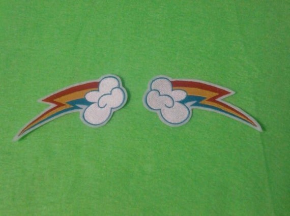 double rainbow patch set