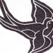 Pair of Swallow iron on patches tattoo inspired