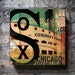 Chicago White Sox baseball club graphic art on canvas panel 10 x 10 by Stephen Fowler **Special Price**