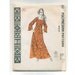 70s Maxi Dress POLYNESIAN Pattern - KAILUA - Uncut - Bust 38