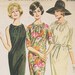 1960s Drawstring Dress Pattern, Uncut - Bust 32
