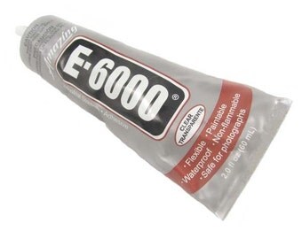 E6000 - 2 oz Jewelry and Craft Adhesive Glue for Cover Buttons, Bottle Caps, Magnets, Glass Pendents, Scrabble Tiles - SEE COUPON