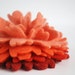 Coral Peony - Cashmere Flower Brooch