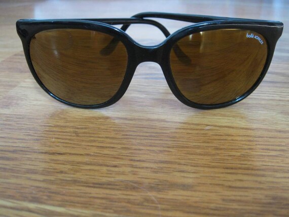 Vintage Bolle Acrylex 80s sunglasses in black by funkomavintage