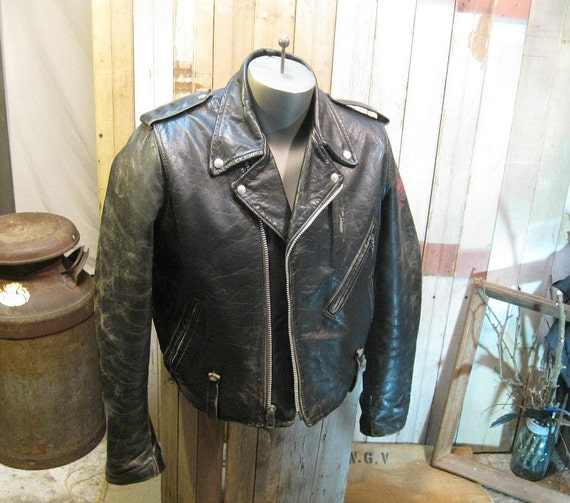Harley Davidson Painted Punk black leather Motorcycle Jacket