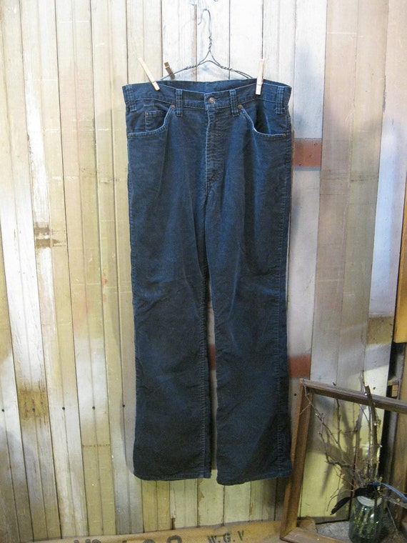 vintage Levi 517 corduroy 1970s jeans Blue cord boot cut