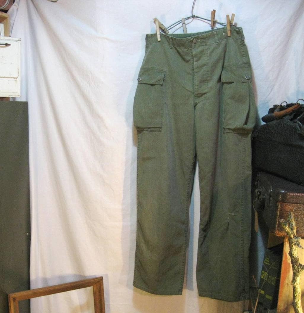 40s WWII US Army HBT Trousers