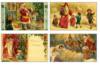 Items similar to Vintage Christmas 5 5x7 images Download &amp; Print on Etsy