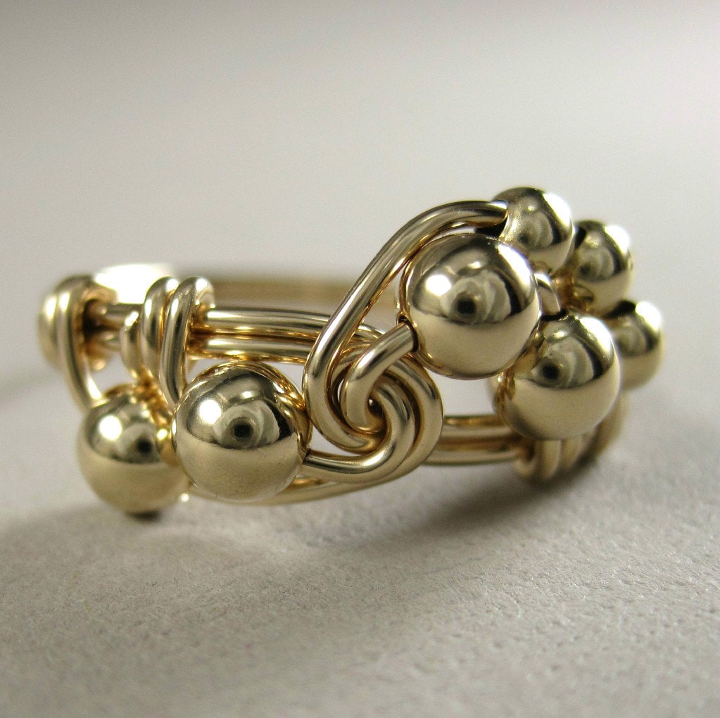 Golden spiral wedding ring