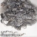 Kid Mohair Curls Locks for Spinning, Felting, Doll Hair, Loose Fiber to card into Fiber Batts Roving, in Natural Silver Gray 2 oz.