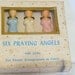 Vintage Box of 6 Praying Angel Cupcake Toppers or Picks- so sweet
