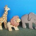 Waldorf Inspired Wooden Nature Toys - African Animals