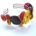 Reserved ---Autumn Button Jewelry Yellow Flower Cuff Bracelet