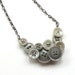 Lovely Pale Gray Shabby Chic Vintage Button Necklace