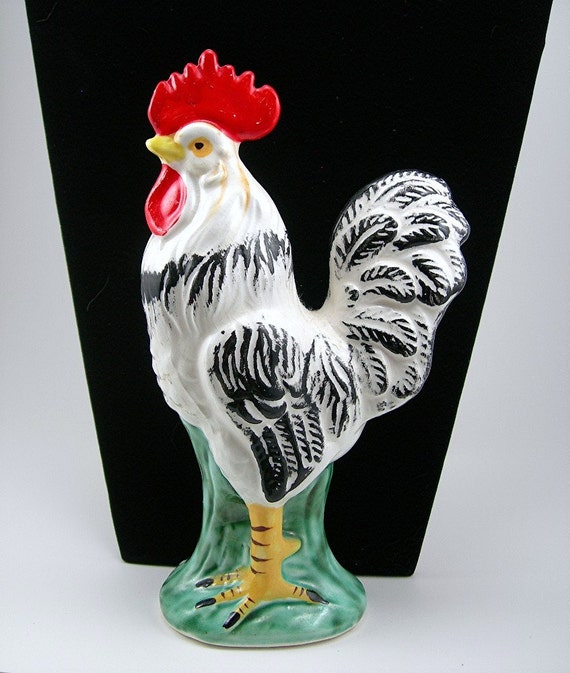 lefton rooster figurine