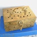 Solid Brass Cricket Box Lidded Made in India Vintage 1970-80s Hold Trinkets Jewelry by Gatco SALE was 18.00