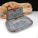 Primitive Old Galvanized Enamelware Metal Soap Holder Rustic Vintage 1940s