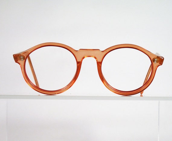 Vintage PRO DESIGN Orange Round Eyeglass Frames