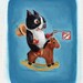 Boston terrier cowboy