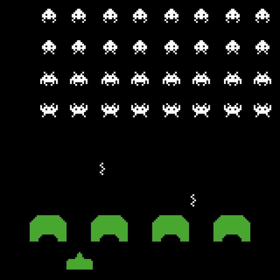 Space Invaders PDF Cross Stitch Pattern by Nrapture on Etsy