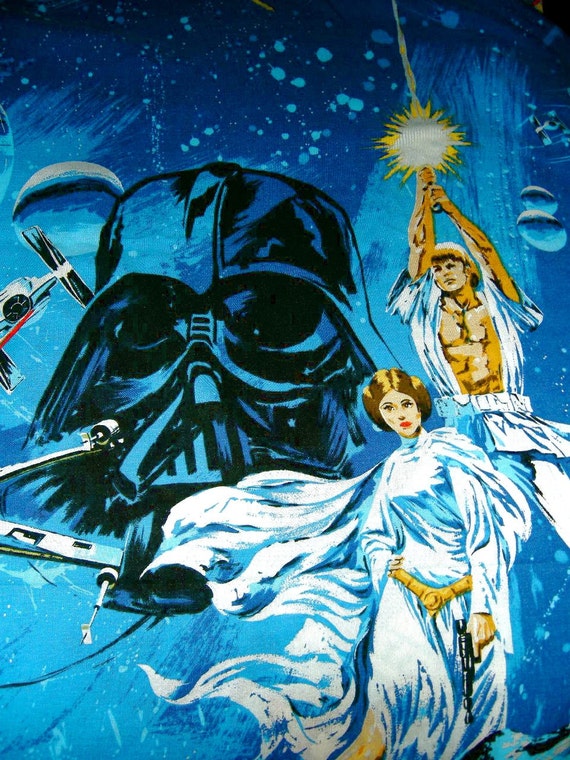 Vintage Star Wars Bed Sheets from the 1970s Dream in Outer
