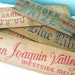 RESERVED...Rustic Charm... Vintage Advertising Wood Crate Label Signs