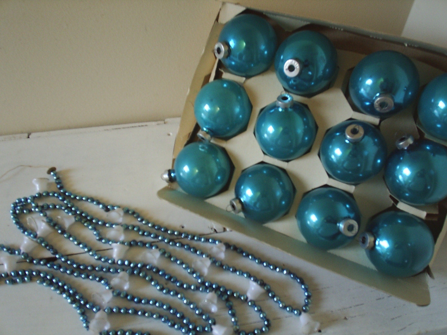turquoise christmas ball ornaments and mercury glass garland turquoise christmas ball ornaments and mercury glass garland