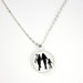 Family Silver Necklace - Silhouettes