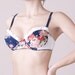 Reserved to Kat // 2 Soft Padded Bra Stamped with Flowers - 2 matching panties