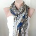 NEW 2012 Spring Model brown, camel, saffon, blue dotted color Cotton Long Scarf with wrinkle