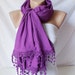 Purple, Plum purple tones Long Scarf, Shawl , Stole, Wrap