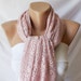 Tulle Scarf - Pink Shawl - Wrap Scarf - Tulle Shawl