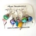 Five Millefiori Beaded Stitch Markers for Knitting