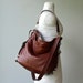special price - ships today in Cocoa leather with Bronze hardware and upgrades - PETITE HOBO PACK 'three in one' - leather backpack