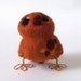 Autumn Bird Copper Beech Lesser Spotted Needlefelted Bird