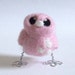 Needlefelted Bird Valentines Pale Pink Teeny Weeny Ickle Tiny Love Bird