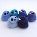 Sale Needle Felted Chick Navy Blue Bird with White Beak 1 supplied