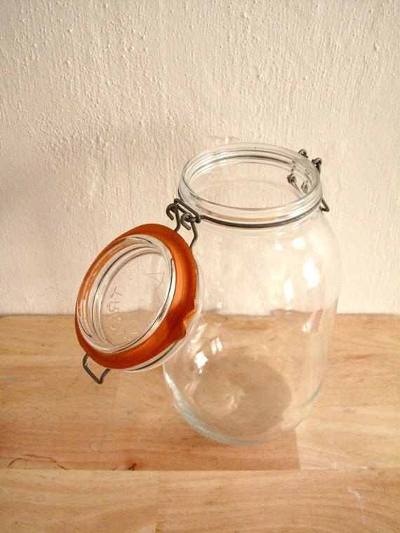 Vintage Triomphe Extra Large Mason Jar by ChenShouk on Etsy