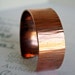 Copper Bark Texture Cuff Bracelet, Unisex Handmade Reclaimed Copper Cuff, Minimalist Recycled Copper Jewelry