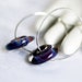 Blueberry Wafer Sterling Silver Earrings