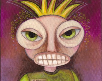 Original Mixed Media Painting - 6x6 Canvas - This Mischance