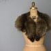 vintage fox fur stole shawl capelet wrap