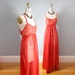Lipstick Red Scandalous Floor Length Sheer Slip Dress