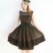 RESERVED - Stunning Saks Fifth Avenue 1960s Chocolate Brown Autumn Cocktail Dress