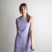 Vintage 1960s Dress Mod Style Shift Lavender Medium to Large Sheath