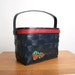 Vintage Picnic Basket Caro Nan Hand Painted Strawberries
