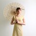 1960s Gingham Mini Dress - Spring Fashion in Light Pastel Lemon Yellow and White - Small
