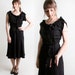 Vintage 1940s Dress - Little Black Dress LBD by Paul Sachs WWII - Small christmasinjuly cij sale