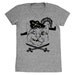 Pirate Cat T-shirt - Womens Girls Scoop Neck Tee Shirt Kitty Kitties Cats Funny Humorous Cute Animal Nautical Animals Athletic Grey Tshirt