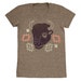 Bison - Womens SALE Girls T-shirt Tee Shirt Navajo Native American Indian Tribal Print Pattern Buffalo Animal Horns Tri Blend Coffee Tshirt